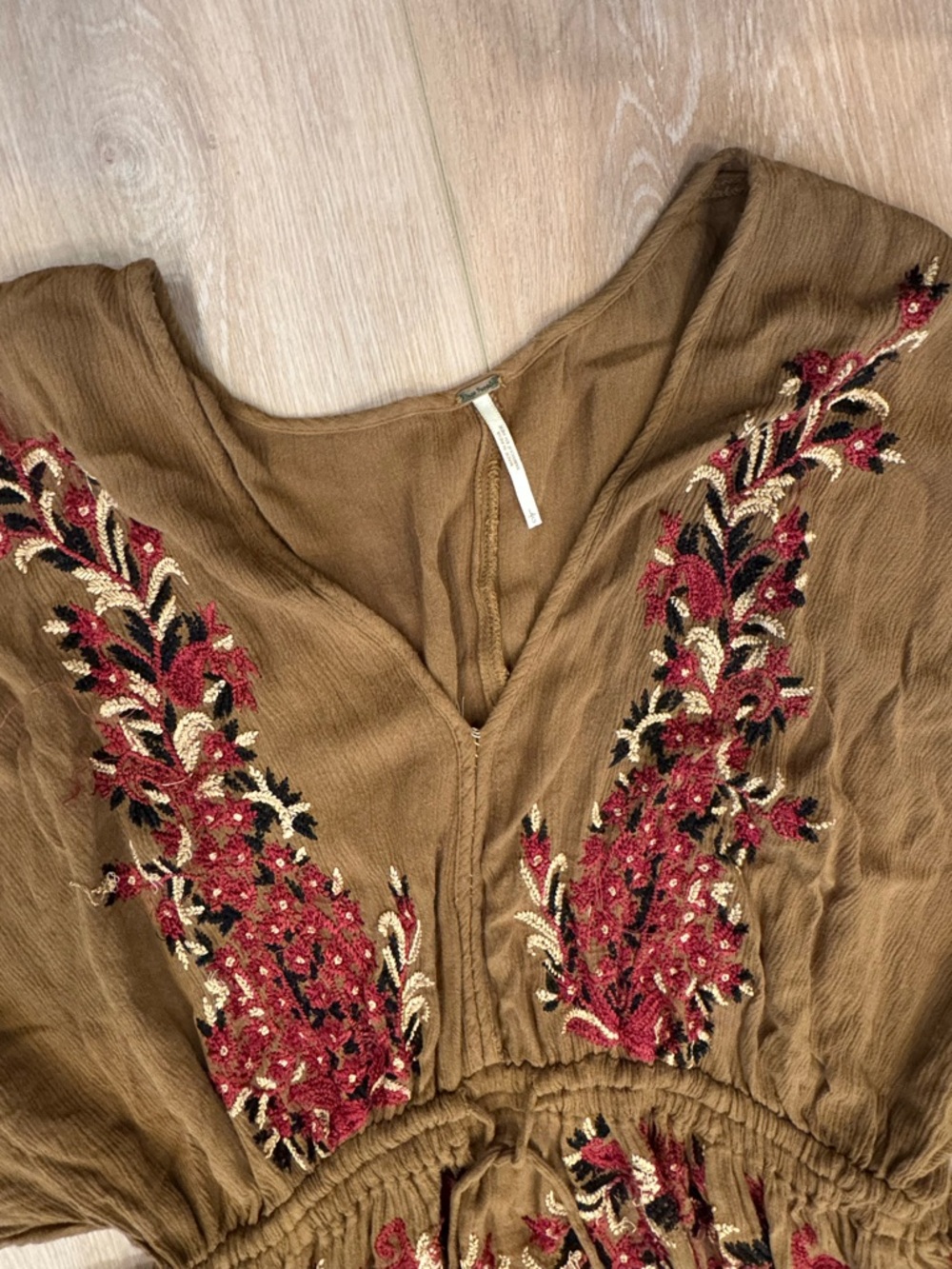 Free People Rust Brown Casual Dress - Picture 4 of 8